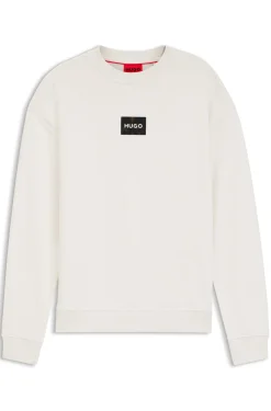 Sweatshirt aus Baumwoll-Terry mit Logo-Patch in Schildpatt-Optik
