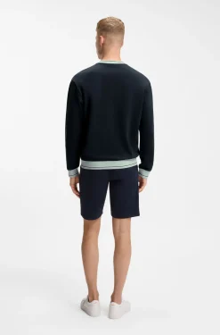 Sweatshirt aus Baumwoll-Terry mit Kontrast-Details