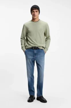 Sweatshirt aus Baumwoll-Terry mit Logo-Patch