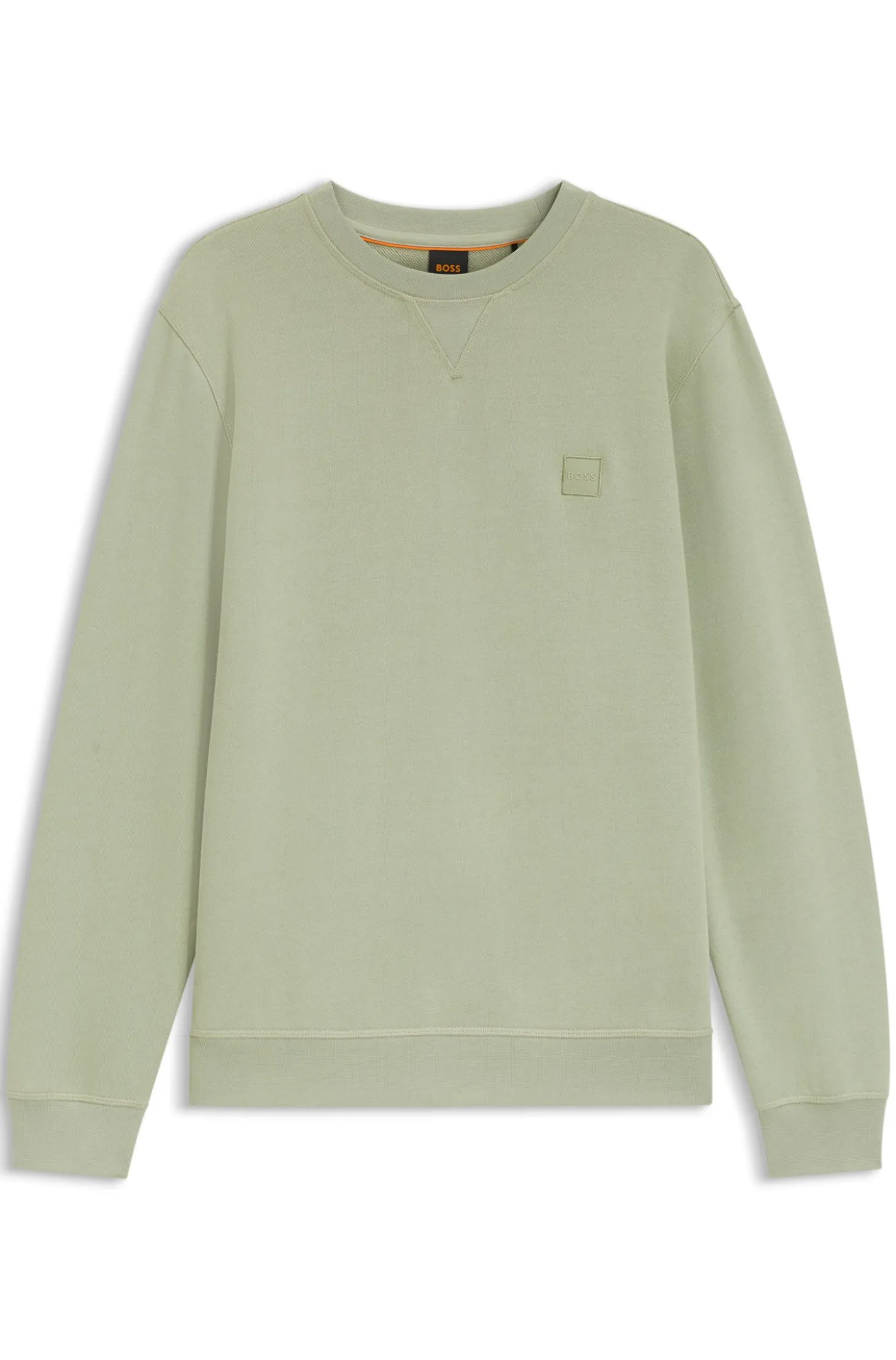 Sweatshirt aus Baumwoll-Terry mit Logo-Patch
