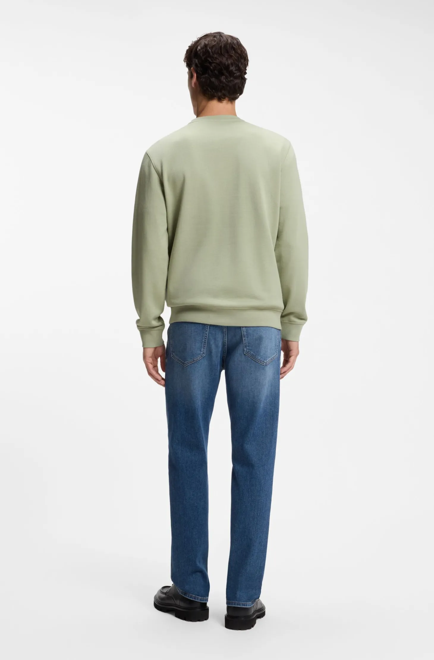 Sweatshirt aus Baumwoll-Terry mit Logo-Patch
