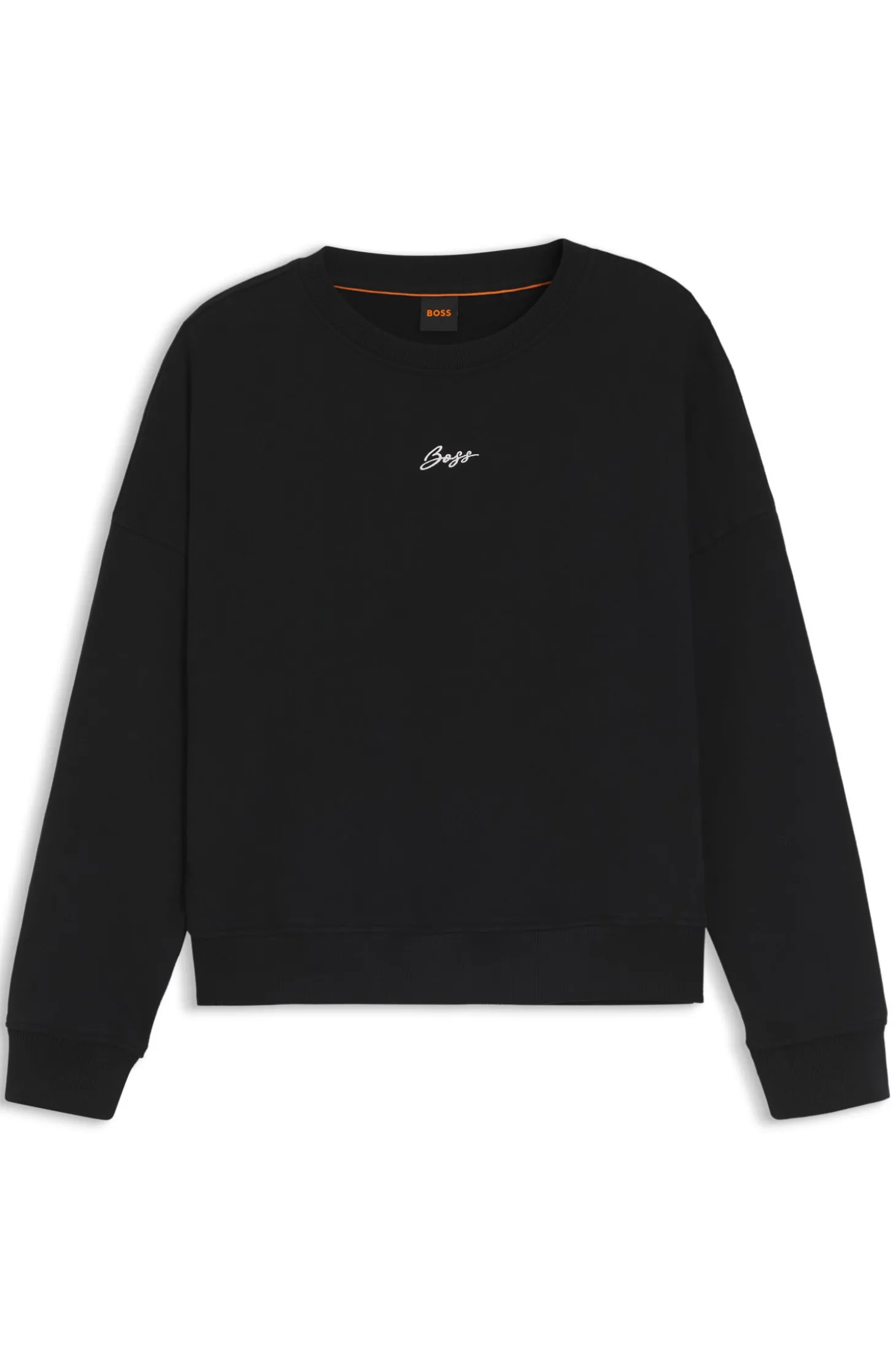 Sweatshirt aus Baumwoll-Terry mit Logo in handschriftlichem Stil