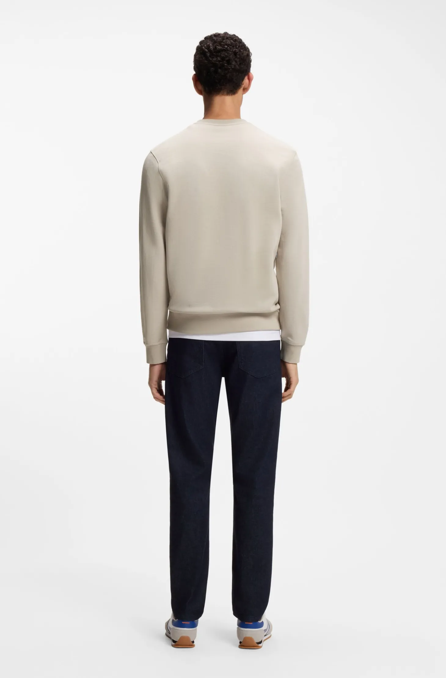 Sweatshirt aus Baumwoll-Terry mit Logo-Patch