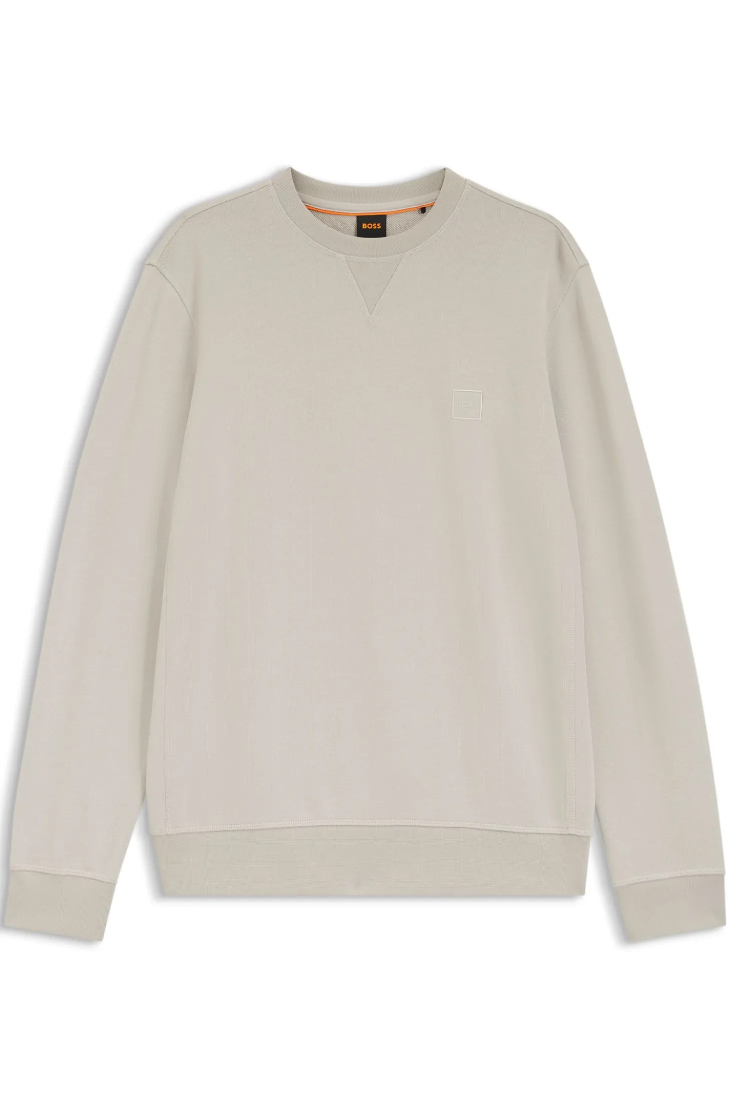 Sweatshirt aus Baumwoll-Terry mit Logo-Patch