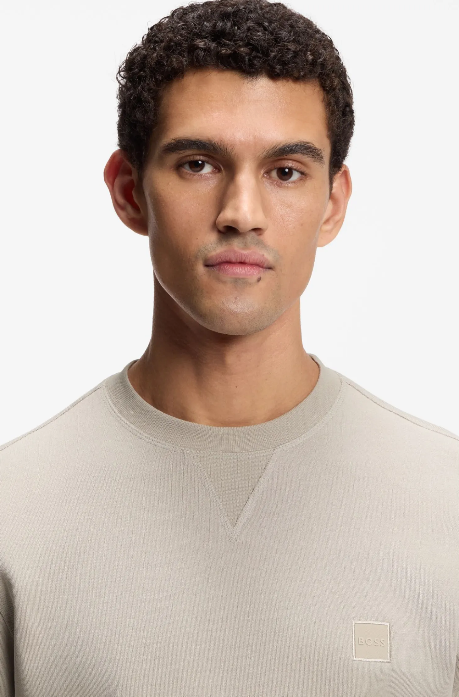 Sweatshirt aus Baumwoll-Terry mit Logo-Patch