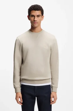 Sweatshirt aus Baumwoll-Terry mit Logo-Patch