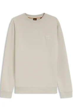 Sweatshirt aus Baumwoll-Terry mit Logo-Patch