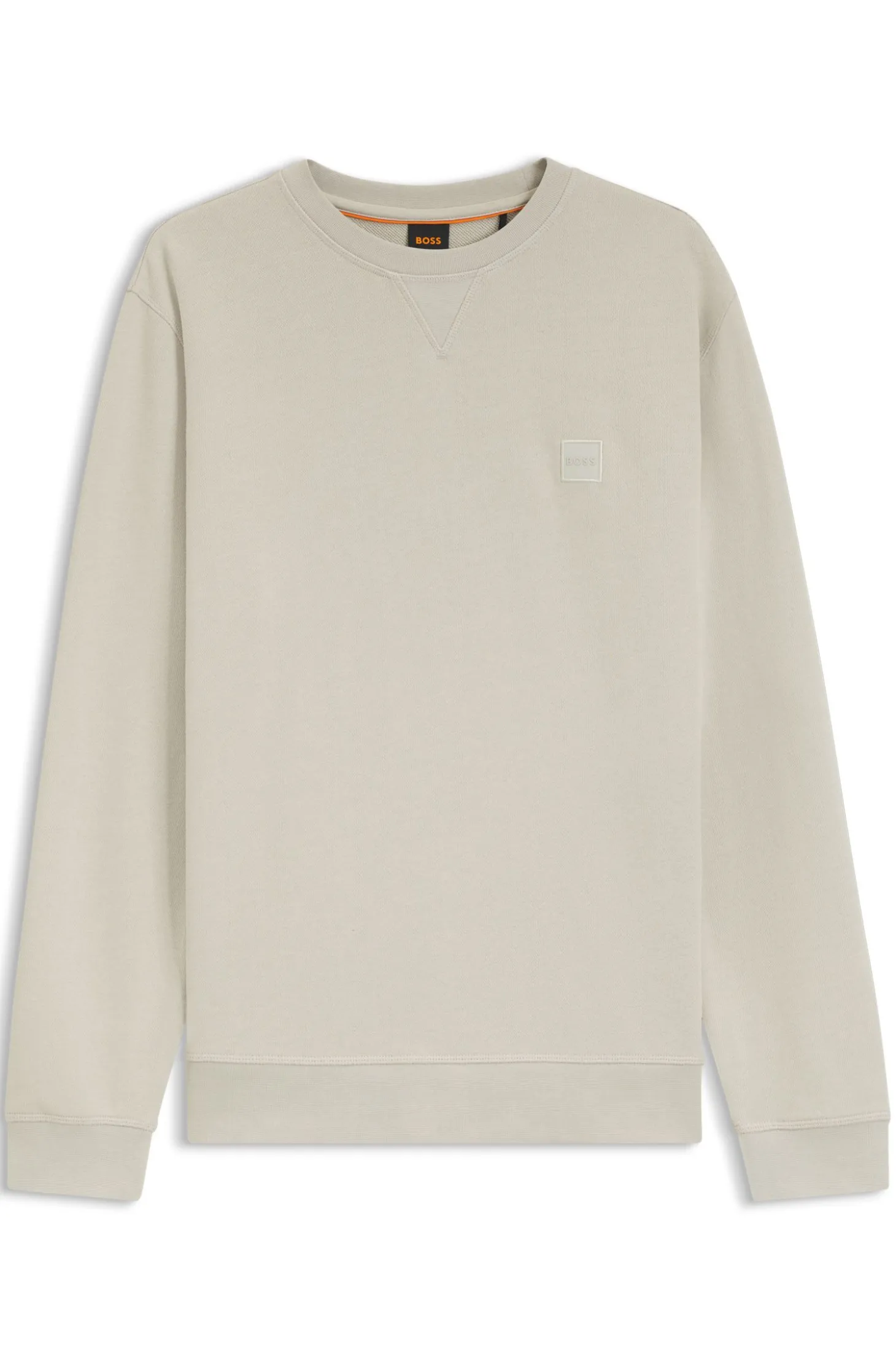 Sweatshirt aus Baumwoll-Terry mit Logo-Patch