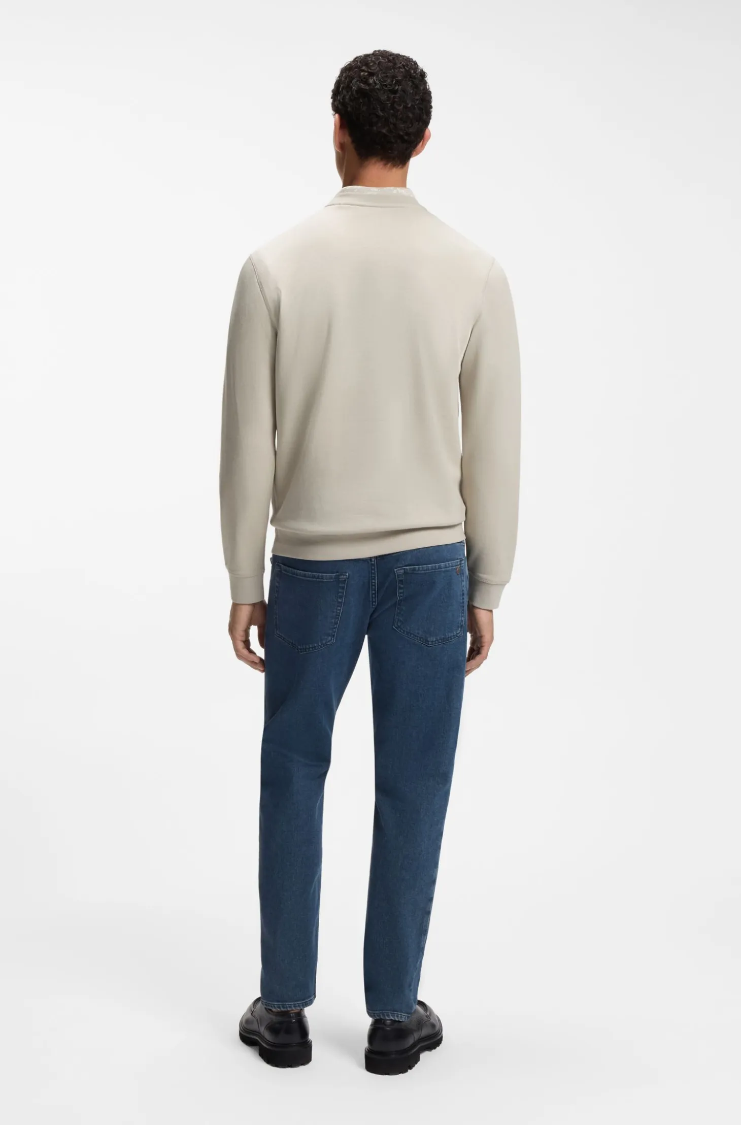 Sweatshirt aus Baumwoll-Terry mit Logo-Patch