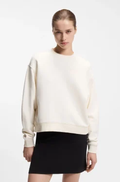 Sweatshirt aus Baumwoll-Terry mit Logo-Stickerei