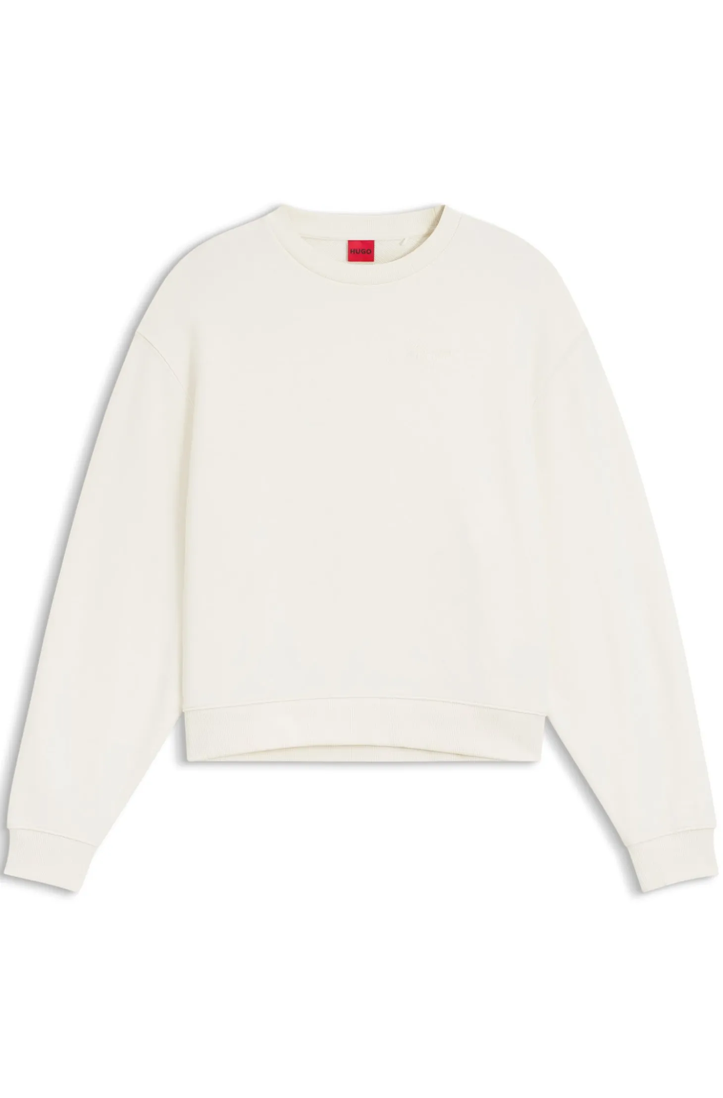 Sweatshirt aus Baumwoll-Terry mit Logo-Stickerei