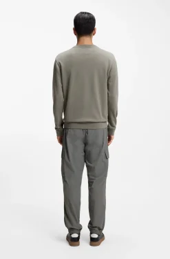 Sweatshirt aus Baumwoll-Terry mit Logo-Patch