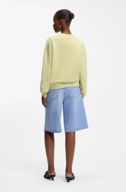 Sweatshirt aus Baumwoll-Terry mit Logo-Stickerei