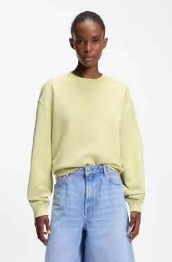 Sweatshirt aus Baumwoll-Terry mit Logo-Stickerei