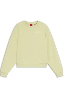 Sweatshirt aus Baumwoll-Terry mit Logo-Stickerei