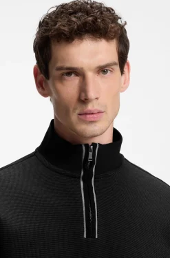 Sweatshirt mit Trichterkragen aus Baumwolle