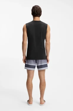 Tanktop aus Baumwoll-Jersey mit Logo-Print