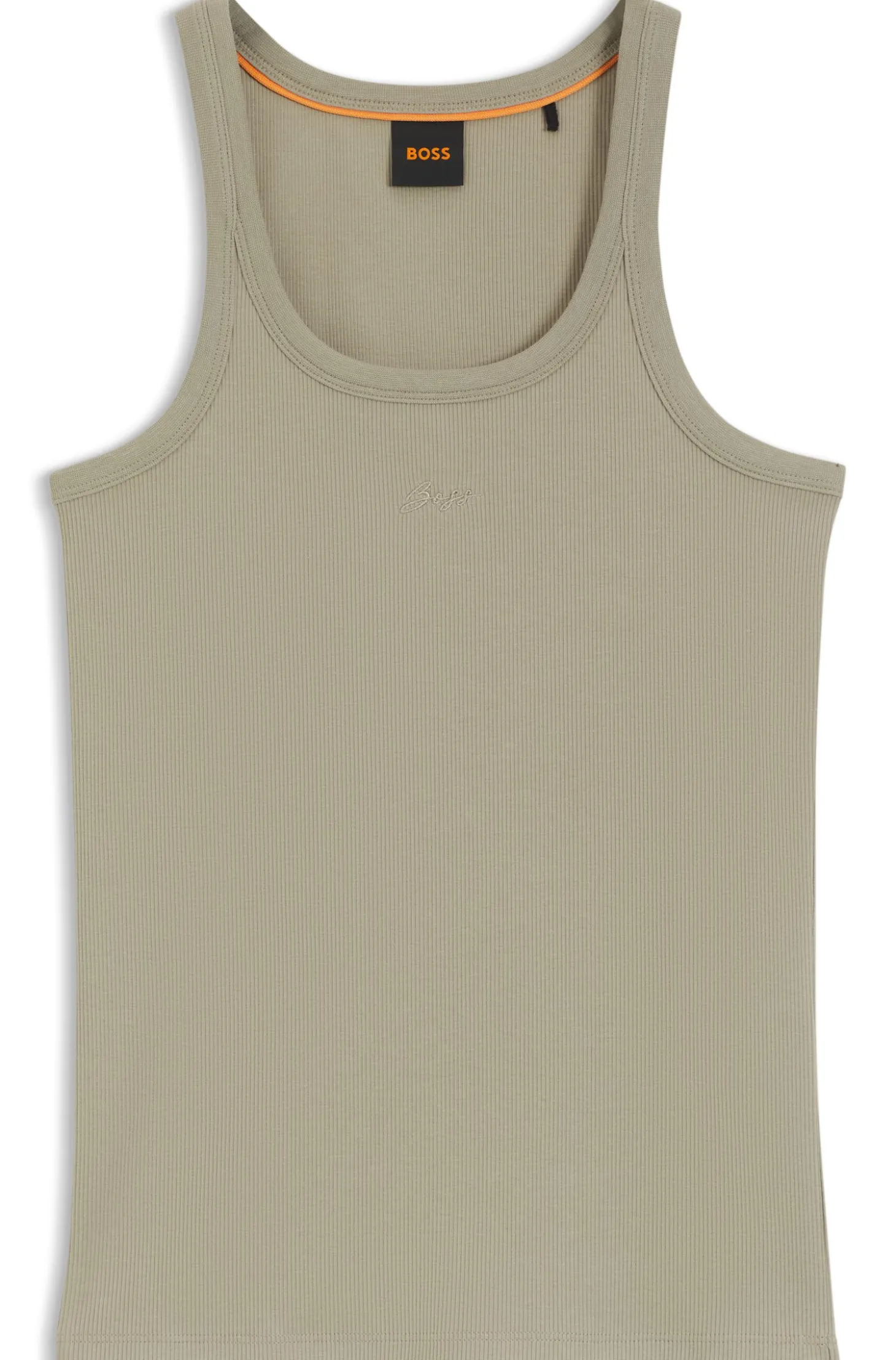 Tanktop aus Stretch-Baumwolle mit Racerback