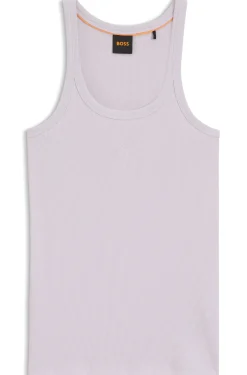 Tanktop aus Stretch-Baumwolle mit Racerback