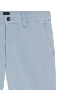 Tapered-Fit Hose aus Baumwoll-Satin mit Elasthan-Anteil