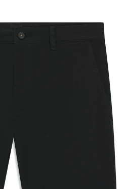 Tapered-Fit Hose aus Baumwoll-Satin mit Elasthan-Anteil