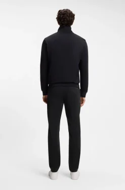 Tapered-Fit Hose aus Baumwoll-Satin mit Elasthan-Anteil