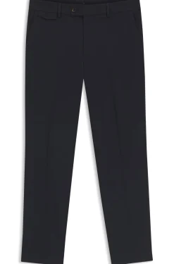 Tapered-Fit Hose aus bügelleichter Stretch-Baumwolle-Popeline