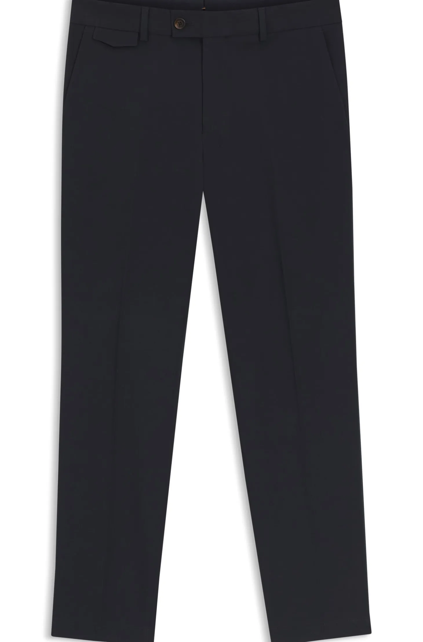 Tapered-Fit Hose aus bügelleichter Stretch-Baumwolle-Popeline