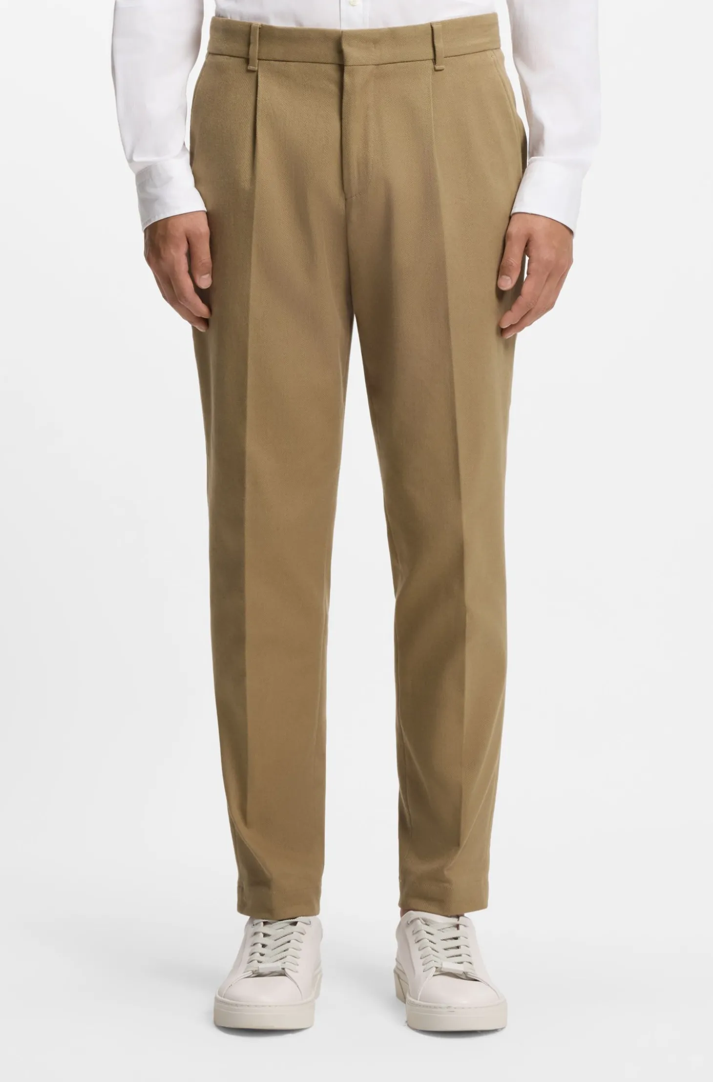 Tapered-Fit Hose aus elastischem Baumwoll-Twill