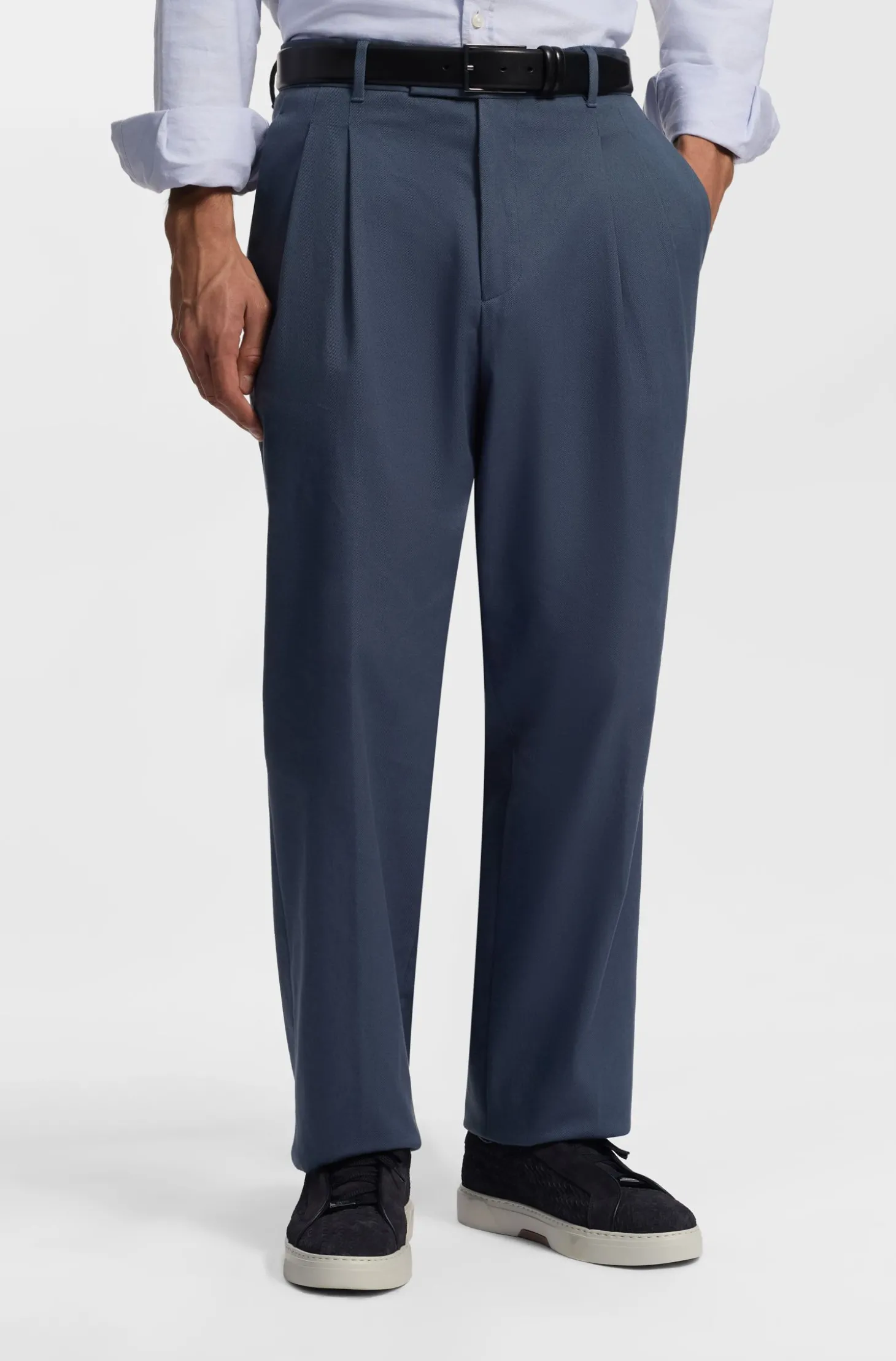 Tapered-Fit Hose aus elastischem Baumwoll-Twill