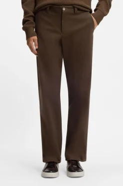 Tapered-Fit Hose aus gebürsteter Stretch-Baumwolle