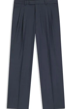 Tapered-Fit Hose aus Schurwolle mit dezentem Muster