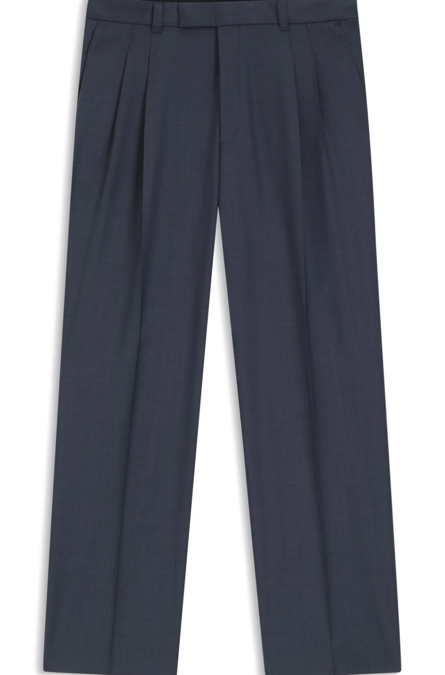 Tapered-Fit Hose aus Schurwolle mit dezentem Muster