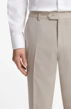 Tapered-Fit Hose aus Schurwolle mit Seide