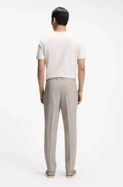 Tapered-Fit Hose aus Schurwolle mit dezentem Muster