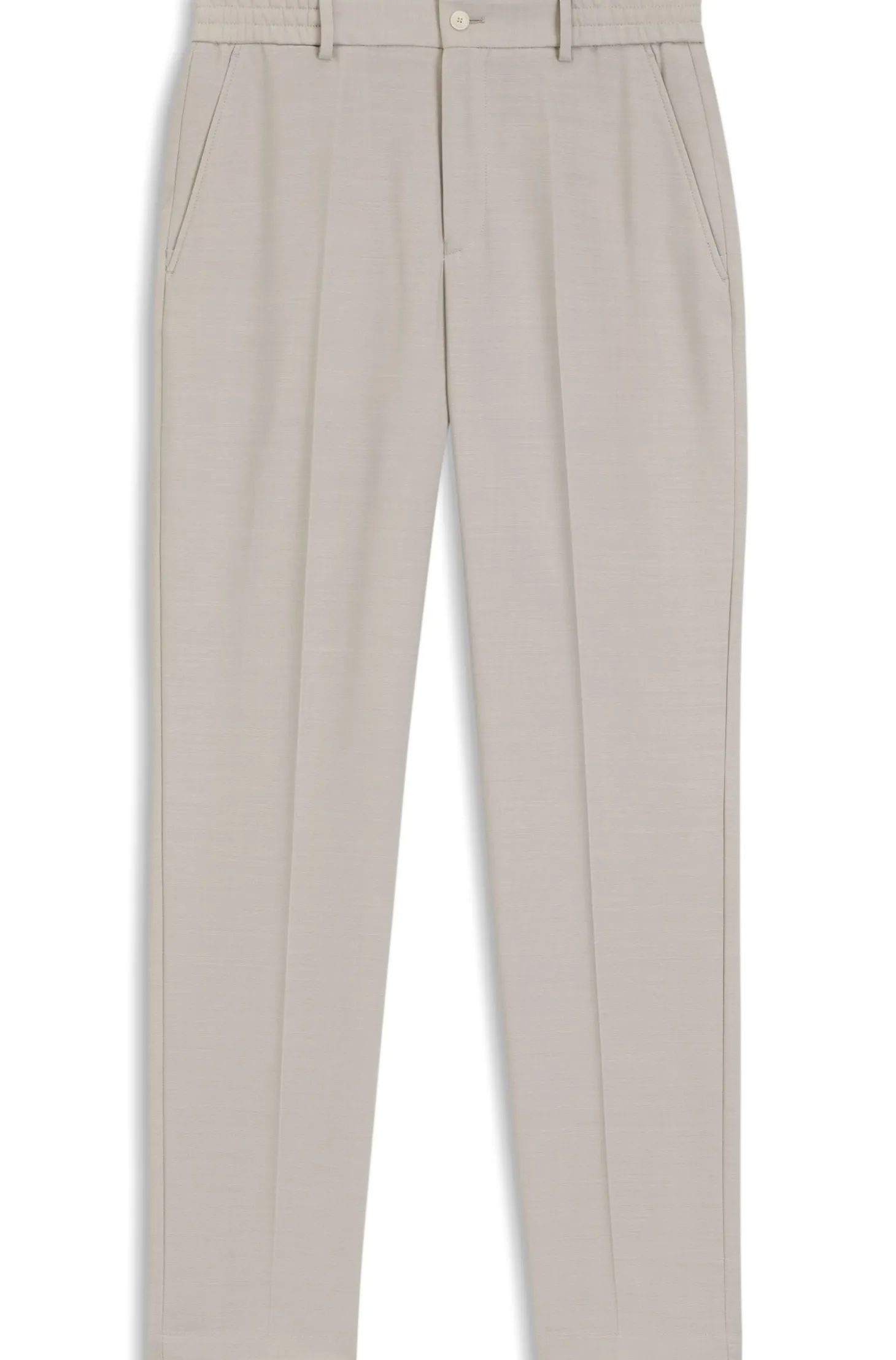 Tapered-Fit Hose aus Schurwolle mit dezentem Muster