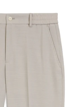Tapered-Fit Hose aus Schurwolle mit dezentem Muster