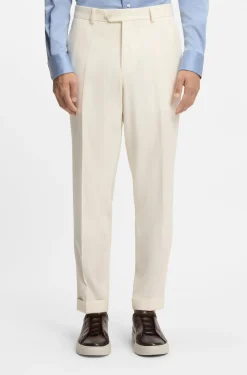 Tapered-Fit Hose aus Schurwolle mit Baumwolle