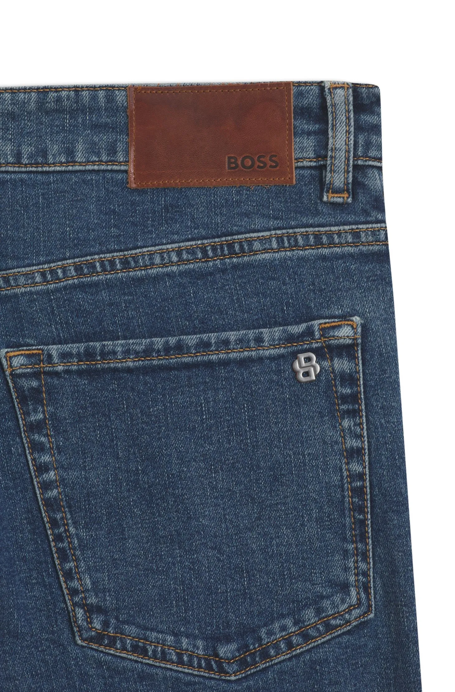 Tapered-Fit Jeans aus bequemem Stretch-Denim