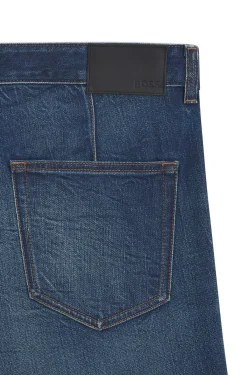 Tapered-Fit Jeans aus bequemem Stretch-Denim mit Used-Effekt