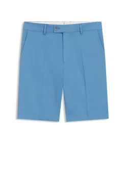Tapered-Fit Shorts aus Baumwoll-Mix mit Seiden- und Elasthan-Anteil
