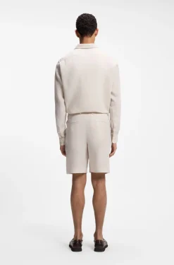 Tapered-Fit Shorts aus Leinen