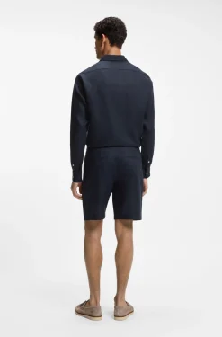 Tapered-Fit Shorts aus Leinen