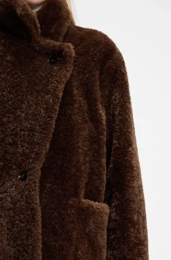 Teddy-Mantel mit verstellbarem Kragen