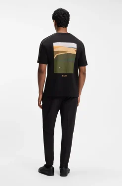 The Open T-Shirt aus Baumwolle mit grafischem Golf-Motiv