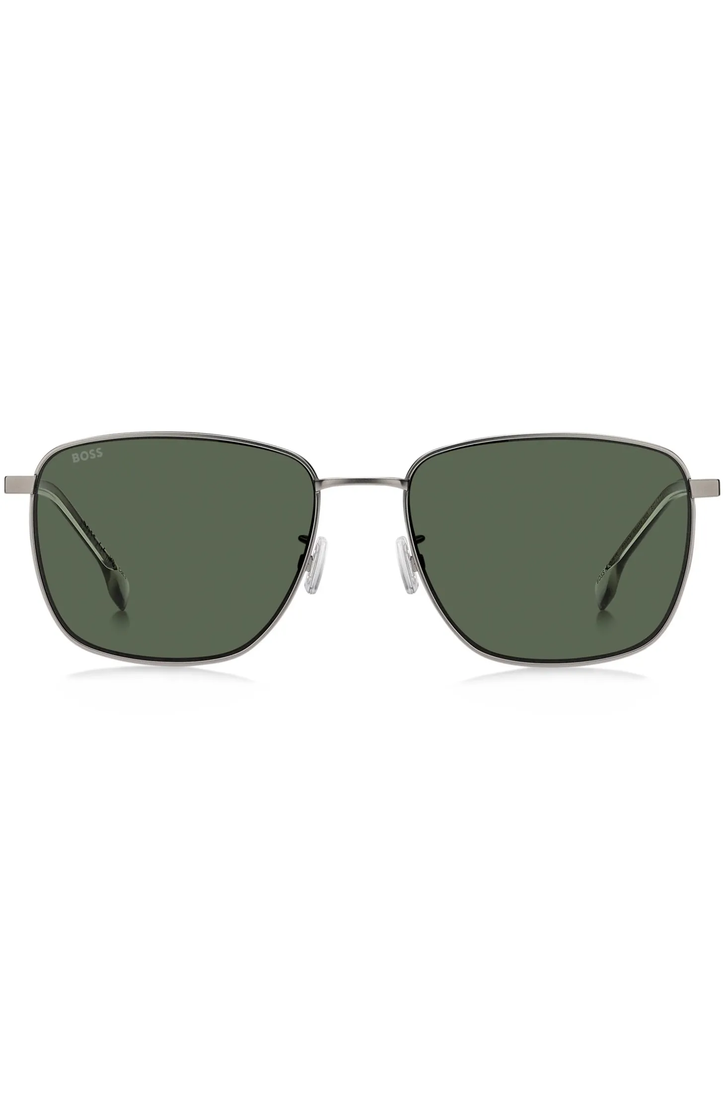 Titan-Sonnenbrille mit grün getönten Gläsern
