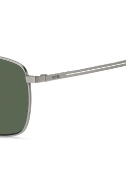 Titan-Sonnenbrille mit grün getönten Gläsern