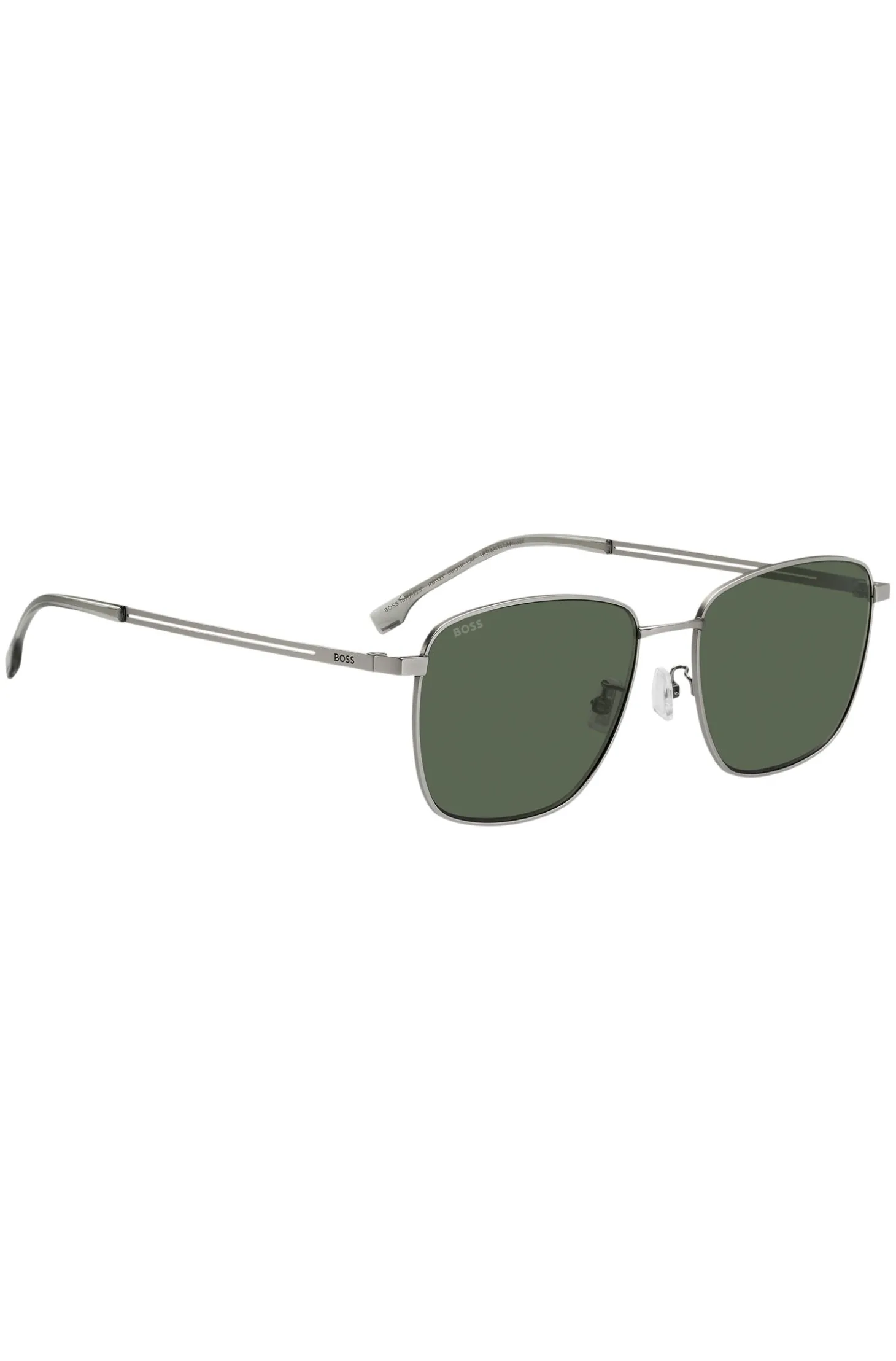 Titan-Sonnenbrille mit grün getönten Gläsern