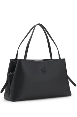 Tote Bag aus genarbtem Kunstleder mit Double-B-Monogramm