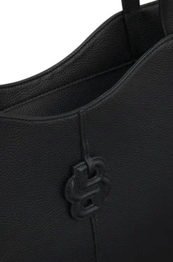 Tote Bag aus genarbtem Leder mit Double-B-Monogramm